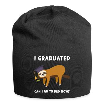 I Graduated Can I Go To Bed Now? - Jersey-Beanie - Schwarz - Vorne