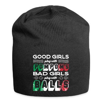 Bocce Ball Player Boules Bocce Female Bocce Player - Jersey Beanie - black - Front