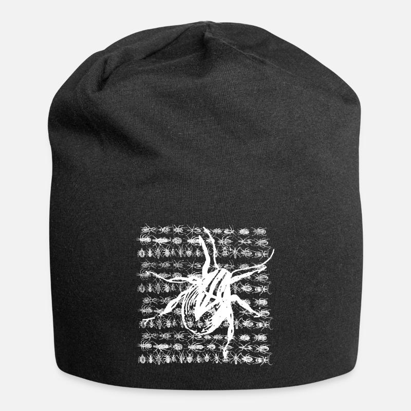 Petit insecte blanc - Bonnet en jersey - noir