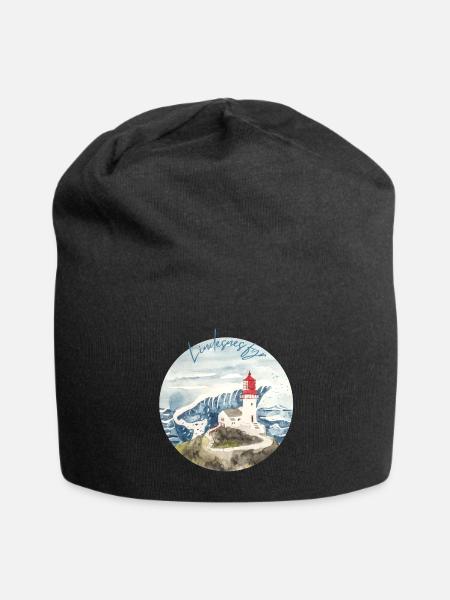Lindesnes / Norwegen Südkap Souvenir - Jersey-Beanie - Schwarz