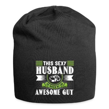 Homo Ehe Ehemänner Geschenk - Jersey-Beanie - Schwarz - Vorne