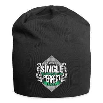 Idée cadeau de partenariat indépendant unique - Bonnet en jersey - noir - Devant