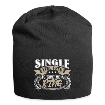 Idée cadeau Single Independence Love - Bonnet en jersey - noir - Devant