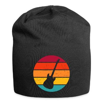 Guitar Player Guitar Gitarre Gitarrist Damen - Jersey-Beanie - Schwarz - Vorne
