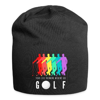 Tous les Chemins Mènent au Golf - Bonnet en jersey - noir - Devant