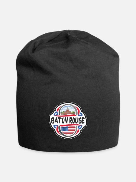 Baton Rouge Vereinigte Staaten von Amerika Flagge Reisesouvenir - Jersey-Beanie - Schwarz