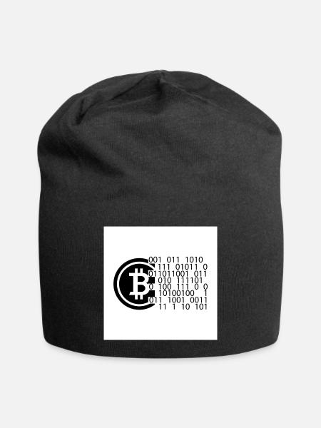 Bitcoin Code - Jersey-Beanie - Schwarz
