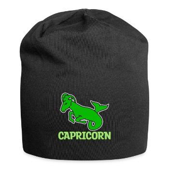Zodiaque Capricorne Superstition Horoscope Astronomie - Bonnet en jersey - noir - Devant