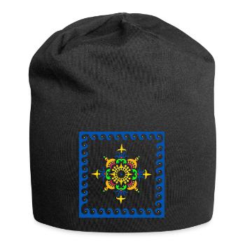 Wasser - Jersey-Beanie - Schwarz - Vorne