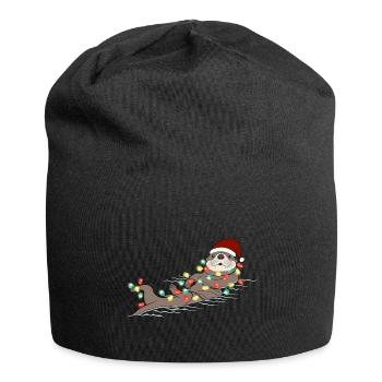 Lumières de Noël Otter Weihnachten - Bonnet en jersey - noir - Devant