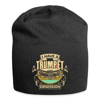 Trompette Trompette Trompette Chapelle Cadeau - Bonnet en jersey - noir - Devant