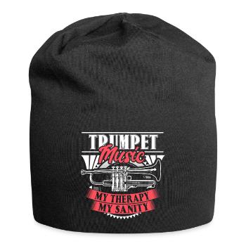 Cadeau de musicien de trompette - Bonnet en jersey - noir - Devant