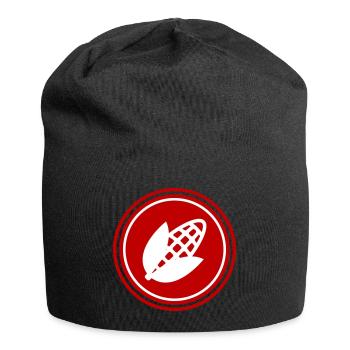 Symbole du maïs - Bonnet en jersey - noir - Devant