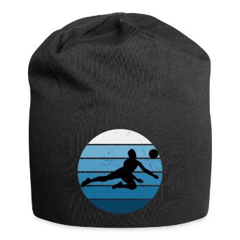 Volley Damen Volleyball Volleyballspieler - Jersey-Beanie - Schwarz - Vorne
