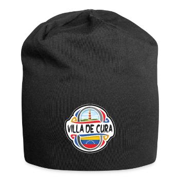 Villa de Cura Venezuela Flag Travel Souvenir Badge - Jersey Beanie - black - Front