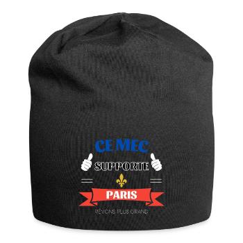 Ce mec supporte Paris - Bonnet en jersey - noir - Devant