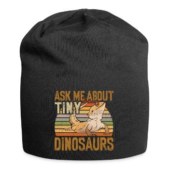 Bearded Dragon Lizard Reptile Herpetologist - Jersey Beanie - black - Front