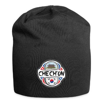 Chech'on Südkorea Flagge Reise Souvenir Abzeichen St - Jersey-Beanie - Schwarz - Vorne