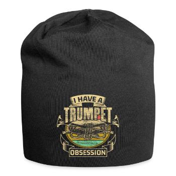 Idée cadeau Trumpet Brass Band - Bonnet en jersey - noir - Devant