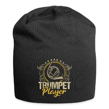 Trompette Trompette Idée Cadeau - Bonnet en jersey - noir - Devant