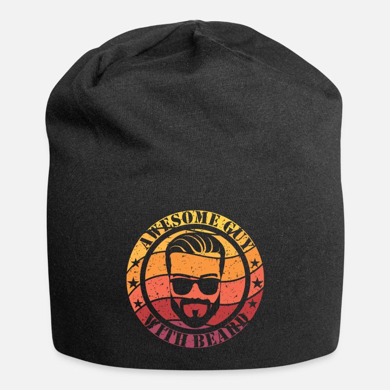 Awesome guy with beard - Jersey-Beanie - Schwarz