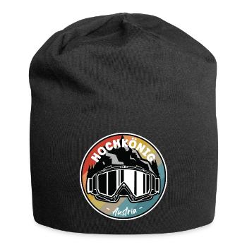 Skiing In Hochkönig Austria - Jersey Beanie - black - Front