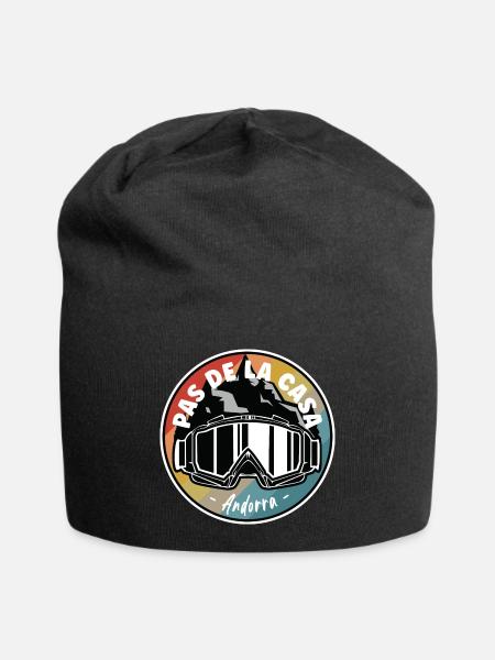 Ski à Pas de la Casa Andorra - Bonnet en jersey - noir