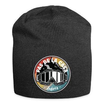 Skiing In Pas de la Casa Andorra - Jersey Beanie - charcoal grey - Front