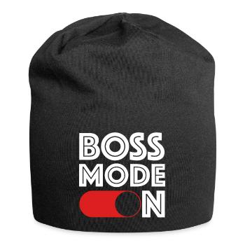 Mode Boss sur | Affaires, dictons drôles, amusement - Bonnet en jersey - noir - Devant