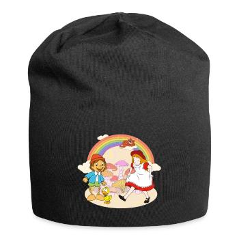 Alice Im Wunderland und Pinocchio Auf Abenteuer - Jersey-Beanie - Schwarz - Vorne