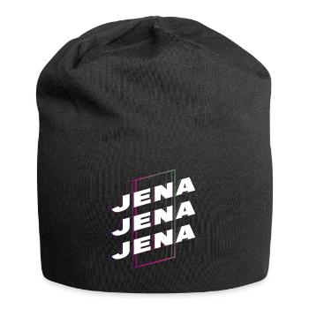 Jena Allemagne City Font Skyline Accueil - Bonnet en jersey - noir - Devant