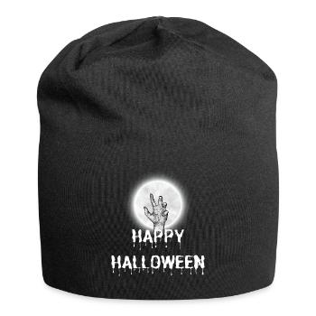 Happy Halloween Hand Zombie Gruselig Vampir Blut - Jersey-Beanie - Schwarz - Vorne