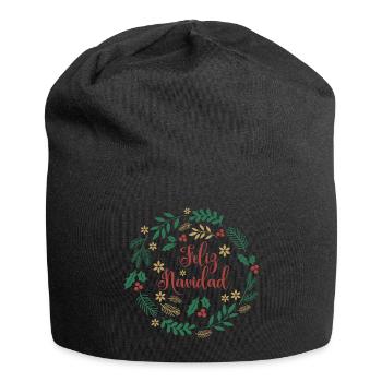Playera Feliz Navidad Camiseta Frohe Weihnachten - Jersey-Beanie - Schwarz - Vorne