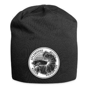 Betta Splendens Tattoo Siamesischer Kampffisch - Jersey-Beanie - Schwarz - Vorne