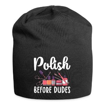 Ongles peints - Bonnet en jersey - noir - Devant