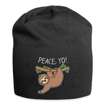 Cool Sloth Statement Jungle Dweller Mammal - Jersey Beanie - black - Front