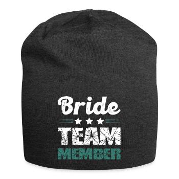 Bride Team - Jersey Beanie - charcoal grey - Front