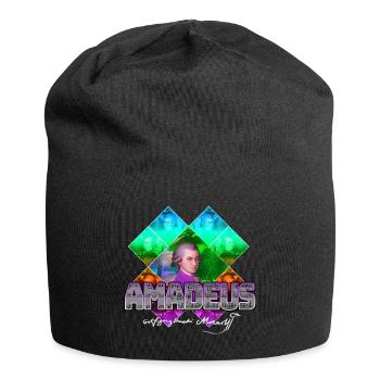 Mozart Pop Art | Wolfgang Amadeus Mozart Gift - Jersey Beanie - black - Front