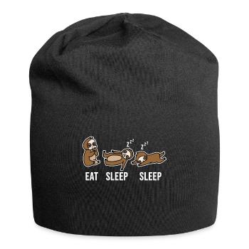 Relax Dormir paresseux disant Mammifère de la jungle - Bonnet en jersey - noir - Devant