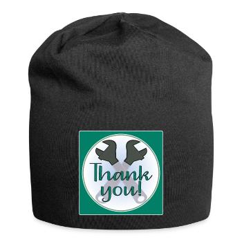 MERCI ARTISAN - PINCES - Bonnet en jersey - noir - Devant