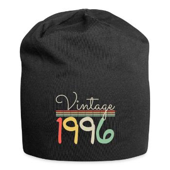 Jahrgang 1996 - Jersey-Beanie - Schwarz - Vorne