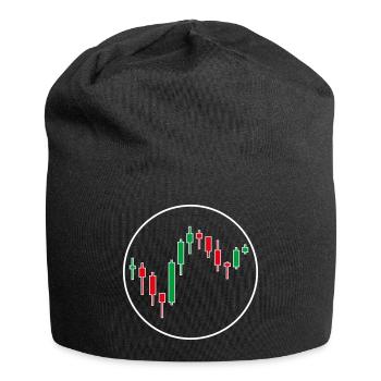 Trading Forex Chart Design - Jersey-Beanie - Schwarz - Vorne