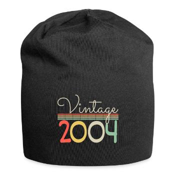 Jahrgang 2004 - Jersey-Beanie - Schwarz - Vorne