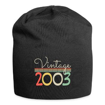 Jahrgang 2003 - Jersey-Beanie - Schwarz - Vorne