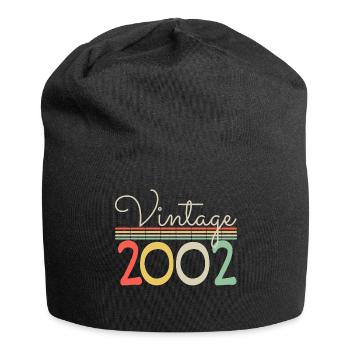 Jahrgang 2002 - Jersey-Beanie - Schwarz - Vorne