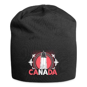 Kanada Ahornblatt - Jersey-Beanie - Schwarz - Vorne