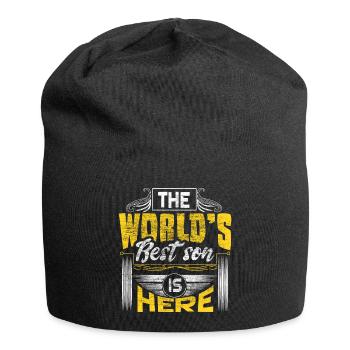 Son Sons Birthday Gift - Jersey Beanie - black - Front