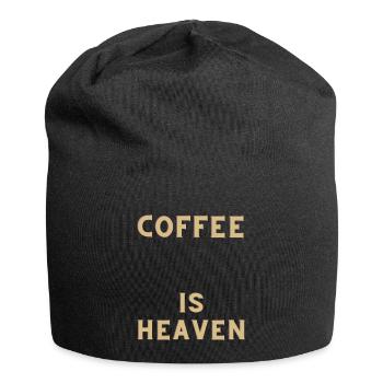 COFFEE IS HEAVEN - Jersey-Beanie - Schwarz - Vorne