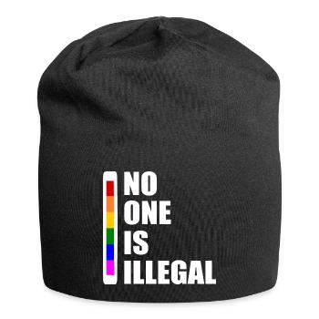 No one is illegal - Bonnet en jersey - noir - Devant