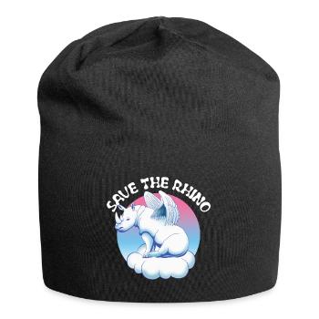 Saving the rhinos| Rhinoceros - Jersey Beanie - black - Front